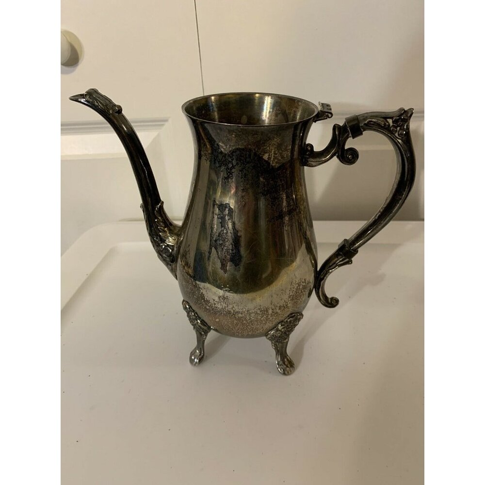 Silver plated FB Rogers Silver Co Footed Coffee Tea Pot‎